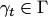 $\gamma_t \in \Gamma$